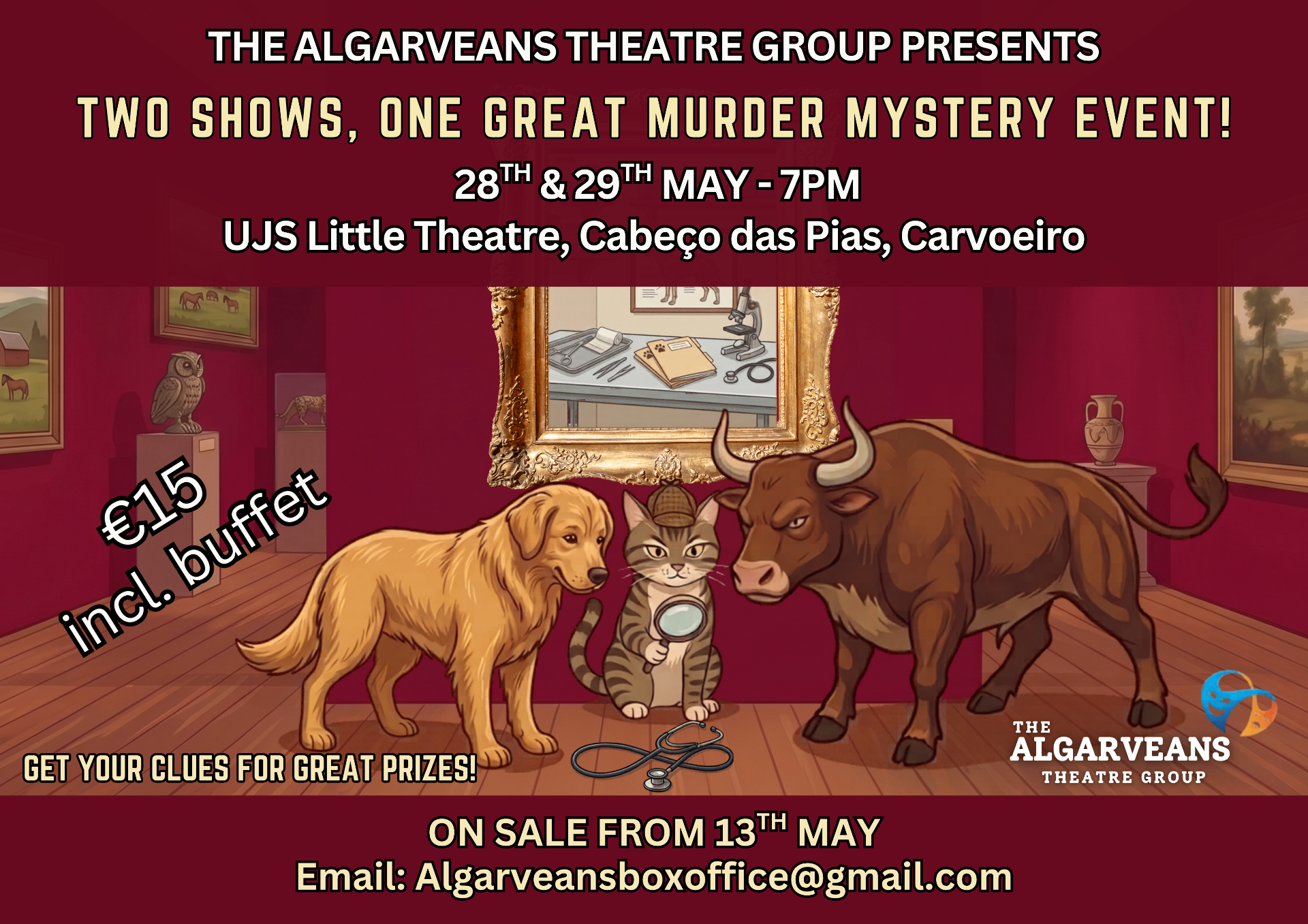 The Algarveans Theatre Group — Murder Mystery Event poster