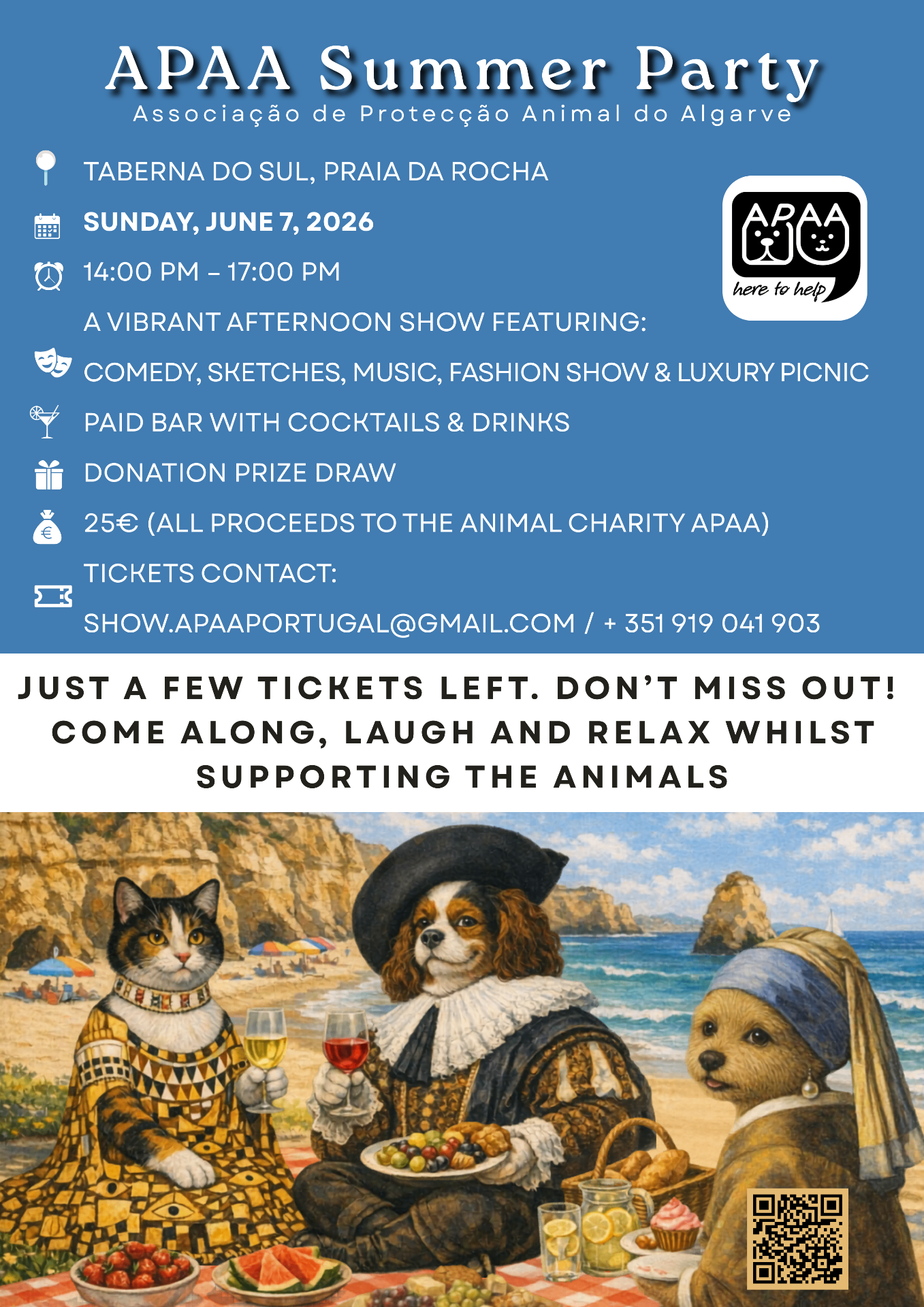 APAA Summer Party — charity event poster