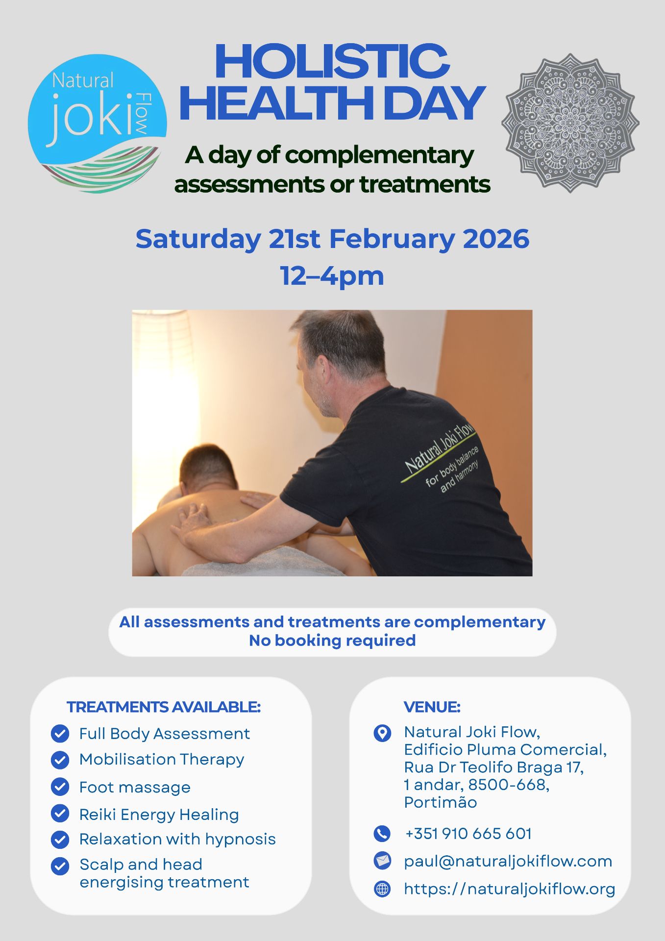 Holistic Health Open Day poster